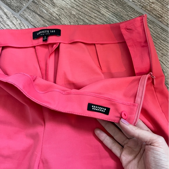 Lafayette 148 New York Cropped Bleecker, Pink, Women’s Work Wear Size 6 - Picture 10 of 14